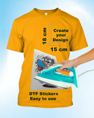 DTF Sticker 18cm Height & 15cm Width