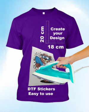 DTF Sticker 20cm Height & 18cm Width