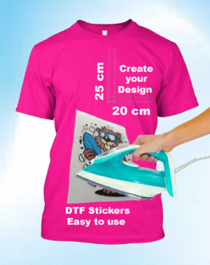 DTF Sticker 25cm Height & 20cm Width