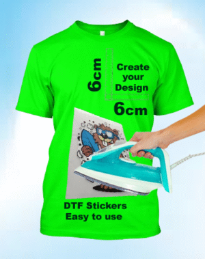 DTF Sticker 6cm Height & 6cm Width